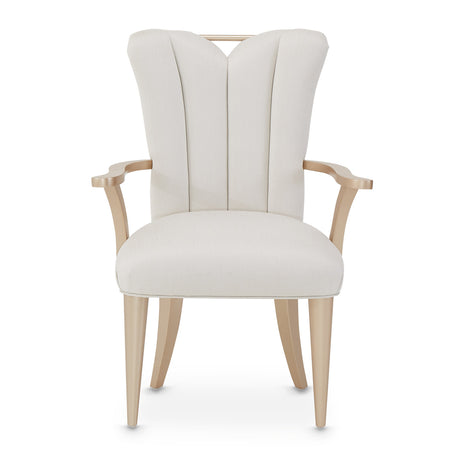 La Rachelle Medium Champagne Arm Chair from Michael Amini - Luna Furniture