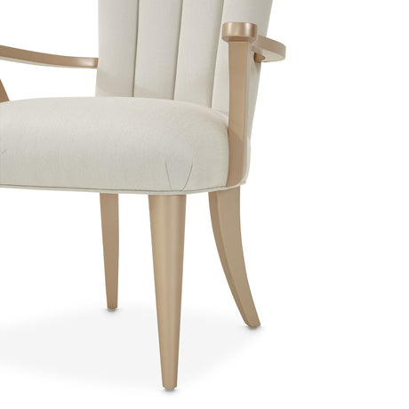 La Rachelle Medium Champagne Arm Chair from Michael Amini - Luna Furniture