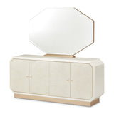 La Rachelle Medium Champagne Sideboard With Mirror from Michael Amini - Luna Furniture