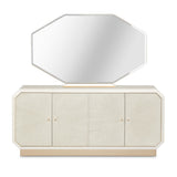 La Rachelle Medium Champagne Sideboard With Mirror from Michael Amini - Luna Furniture