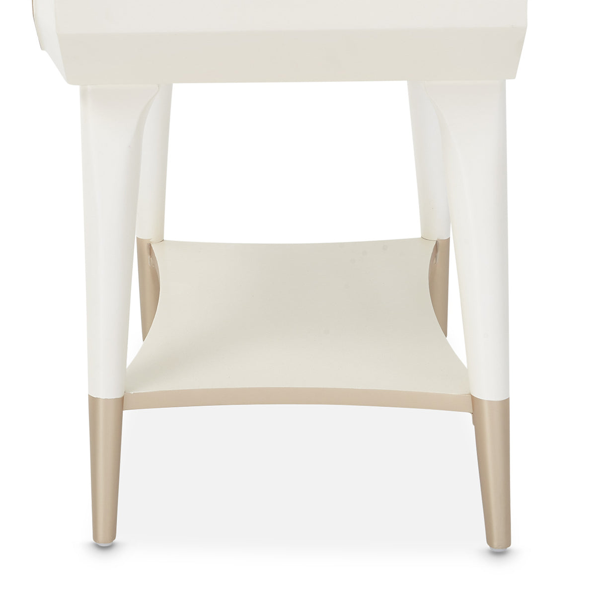 La Rachelle Medium Champagne 1-drawer Nightstand from Michael Amini - Luna Furniture