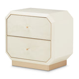 La Rachelle Medium Champagne 2-drawer Nightstand from Michael Amini - Luna Furniture