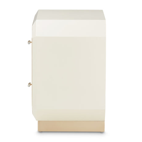 La Rachelle Medium Champagne 2-drawer Nightstand from Michael Amini - Luna Furniture