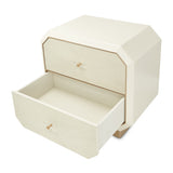 La Rachelle Medium Champagne 2-drawer Nightstand from Michael Amini - Luna Furniture