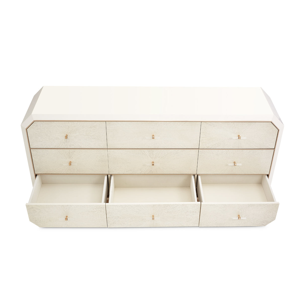 La Rachelle Medium Champagne Dresser from Michael Amini - Luna Furniture