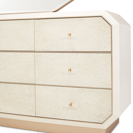 La Rachelle Medium Champagne Dresser from Michael Amini - Luna Furniture