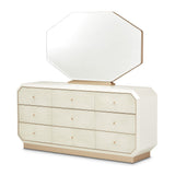 La Rachelle Medium Champagne Dresser With Mirror from Michael Amini - Luna Furniture