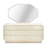 La Rachelle Medium Champagne Dresser With Mirror from Michael Amini - Luna Furniture