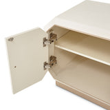 La Rachelle Medium Champagne Media Cabinet from Michael Amini - Luna Furniture