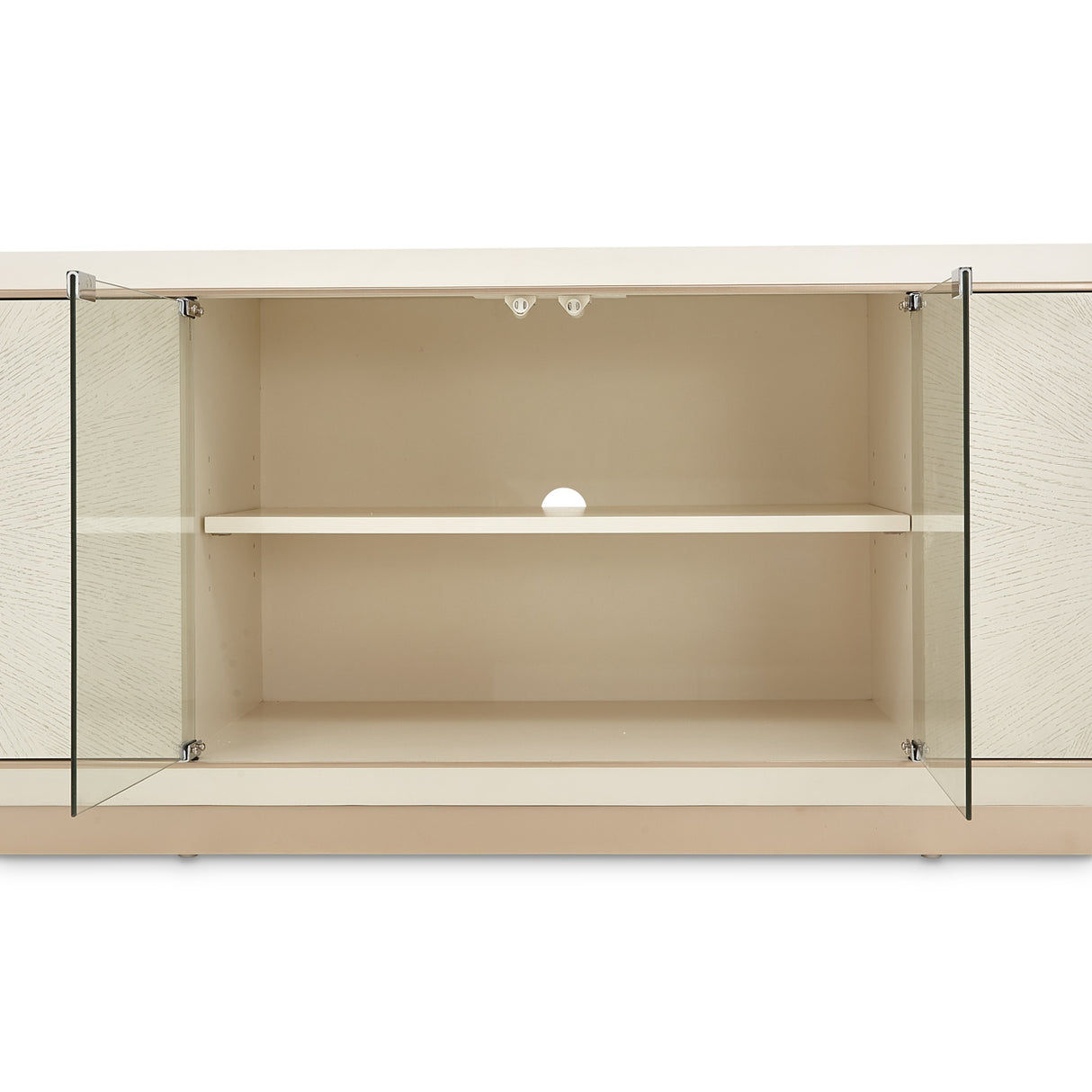 La Rachelle Medium Champagne Media Cabinet from Michael Amini - Luna Furniture
