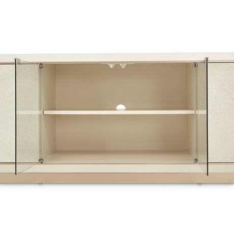 La Rachelle Medium Champagne Media Cabinet from Michael Amini - Luna Furniture