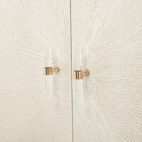 La Rachelle Medium Champagne Media Cabinet from Michael Amini - Luna Furniture