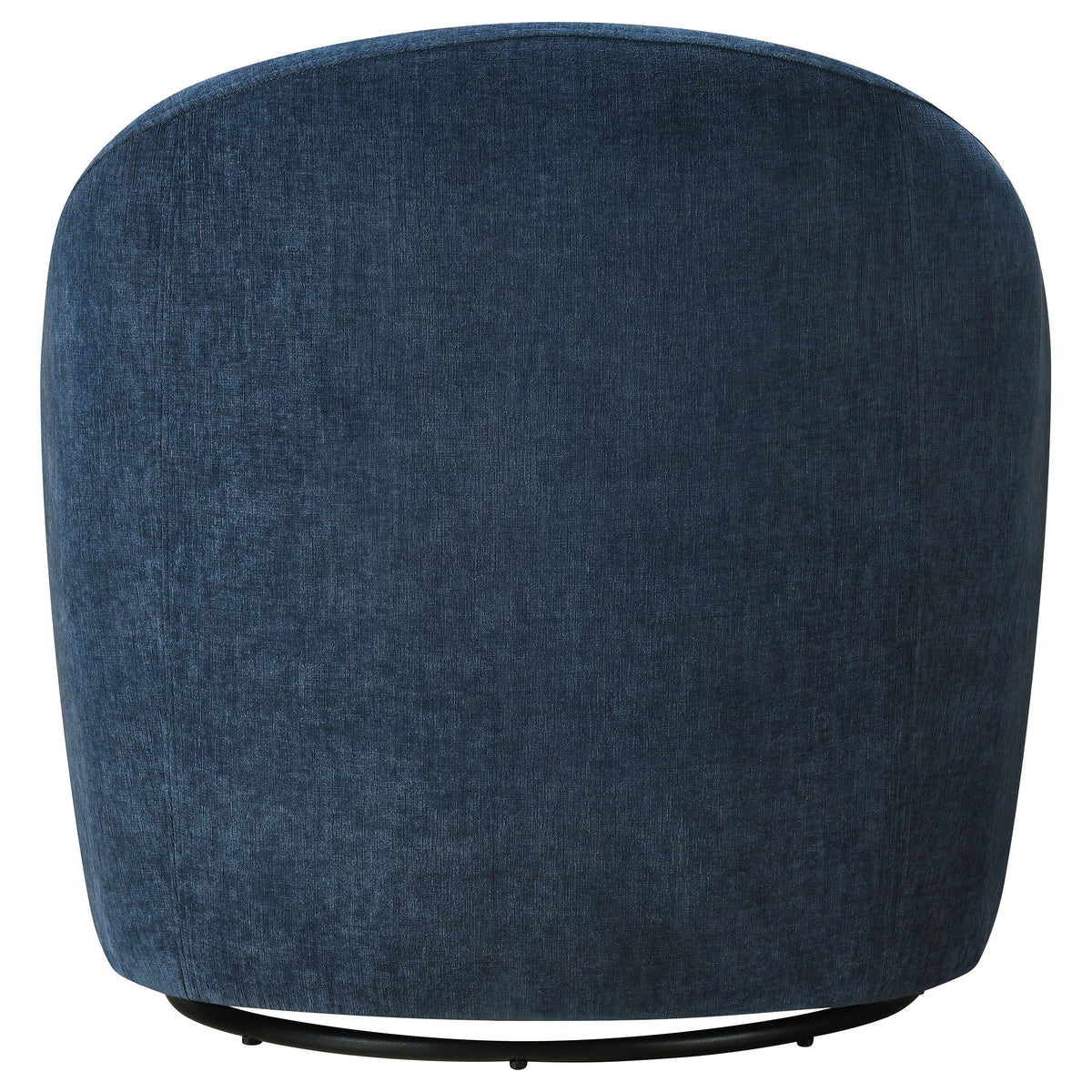 Leon Navy Upholstered Barrel Swivel Accent Chair from Coaster - Luna Furniture