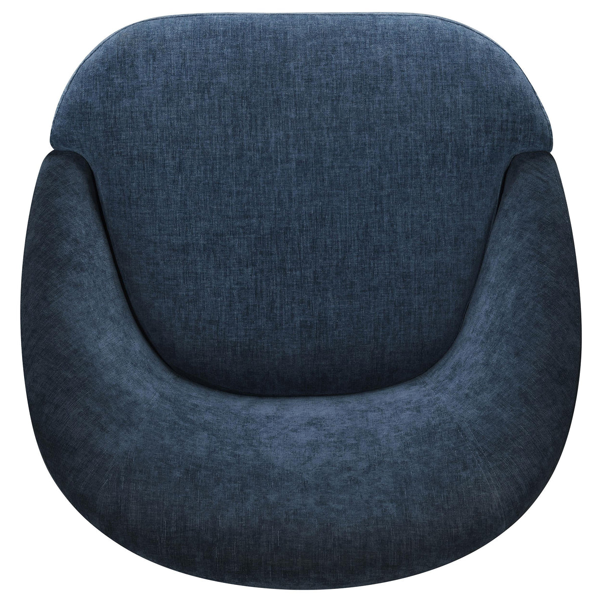 Leon Navy Upholstered Barrel Swivel Accent Chair from Coaster - Luna Furniture