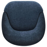 Leon Navy Upholstered Barrel Swivel Accent Chair from Coaster - Luna Furniture