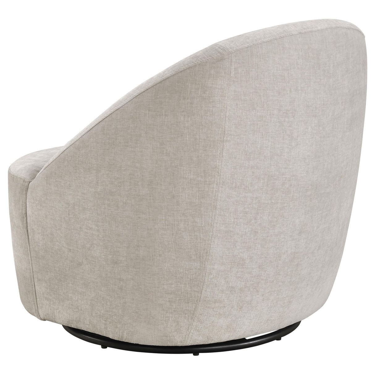 Leon Chenille Upholstered Swivel Accent Chair Beige from Coaster - Luna Furniture