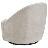 Leon Chenille Upholstered Swivel Accent Chair Beige from Coaster - Luna Furniture