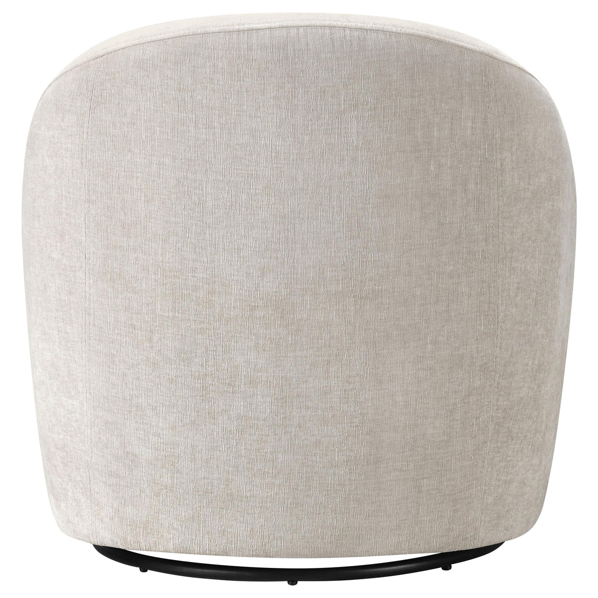 Leon Chenille Upholstered Swivel Accent Chair Beige from Coaster - Luna Furniture