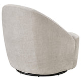 Leon Chenille Upholstered Swivel Accent Chair Beige from Coaster - Luna Furniture