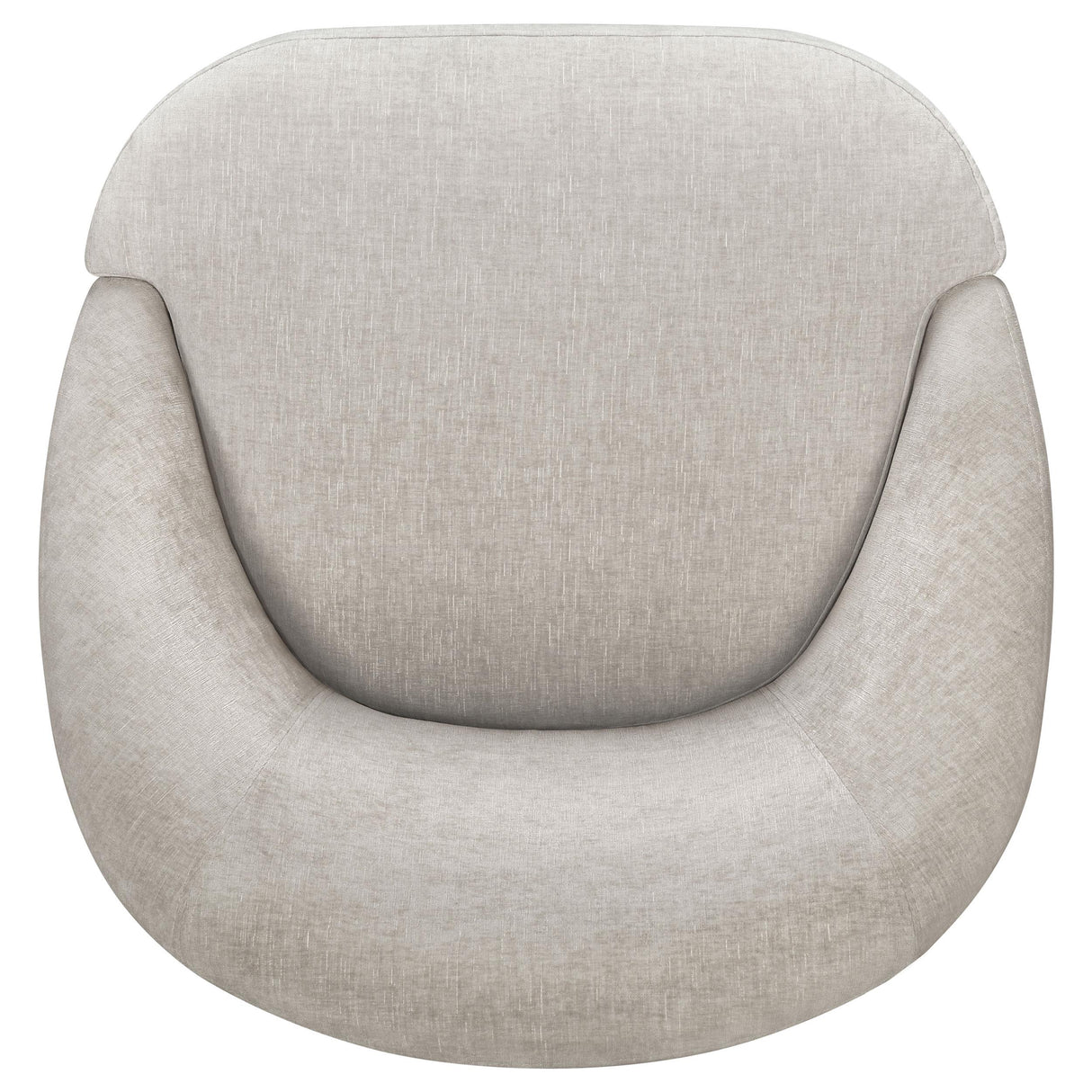 Leon Chenille Upholstered Swivel Accent Chair Beige from Coaster - Luna Furniture