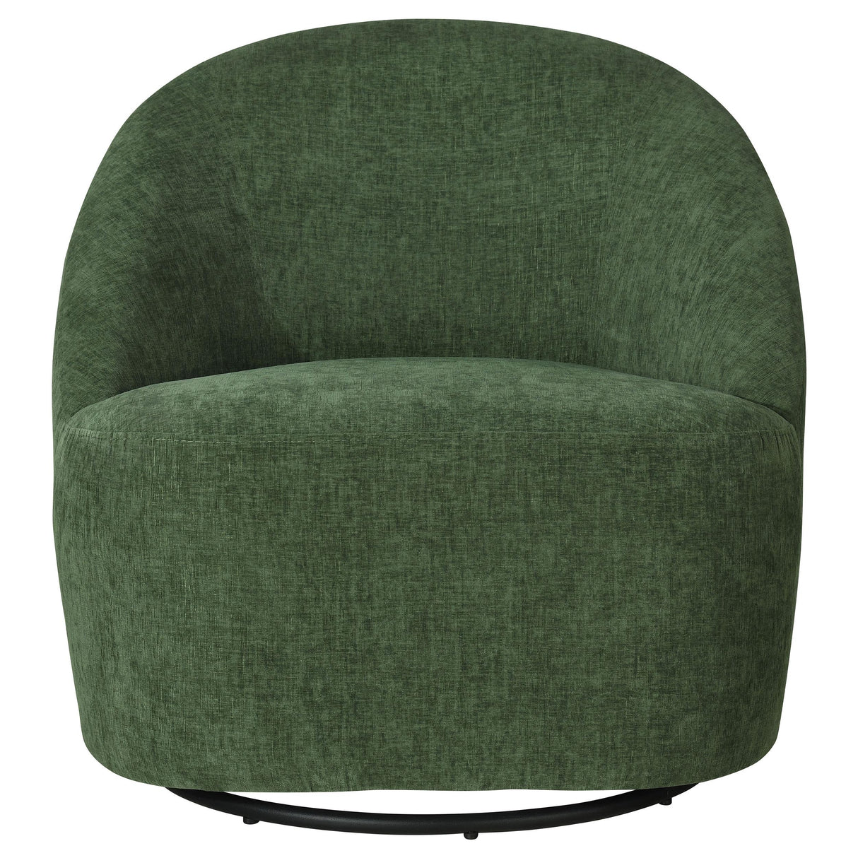 Leon Green Chenille Upholstered Swivel Accent Chair from Coaster - Luna Furniture