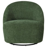 Leon Green Chenille Upholstered Swivel Accent Chair from Coaster - Luna Furniture