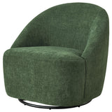 Leon Green Chenille Upholstered Swivel Accent Chair from Coaster - Luna Furniture