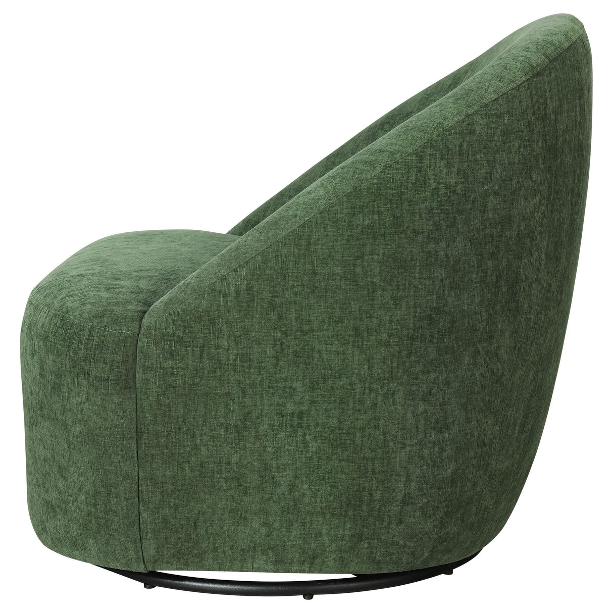 Leon Green Chenille Upholstered Swivel Accent Chair from Coaster - Luna Furniture