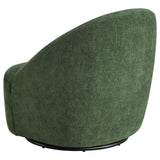Leon Green Chenille Upholstered Swivel Accent Chair from Coaster - Luna Furniture