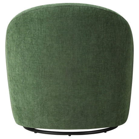 Leon Green Chenille Upholstered Swivel Accent Chair from Coaster - Luna Furniture