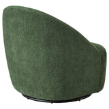 Leon Green Chenille Upholstered Swivel Accent Chair from Coaster - Luna Furniture