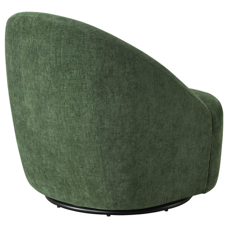 Leon Green Chenille Upholstered Swivel Accent Chair from Coaster - Luna Furniture
