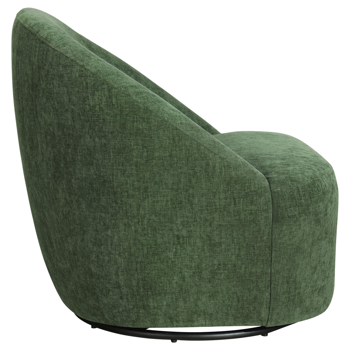 Leon Green Chenille Upholstered Swivel Accent Chair from Coaster - Luna Furniture