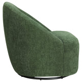 Leon Green Chenille Upholstered Swivel Accent Chair from Coaster - Luna Furniture