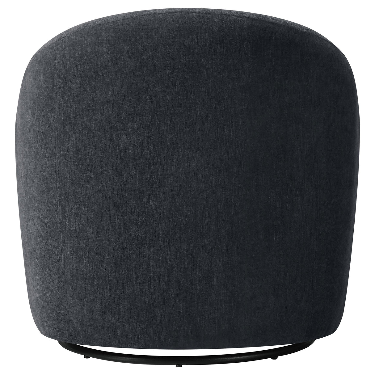 Leon Black Chenille Upholstered Swivel Accent Chair from Coaster - Luna Furniture