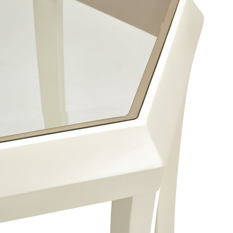 La Rachelle Medium Champagne Hexagon Cocktail Table from Michael Amini - Luna Furniture