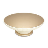 La Rachelle Medium Champagne Round Scalloped Cocktail Table from Michael Amini - Luna Furniture