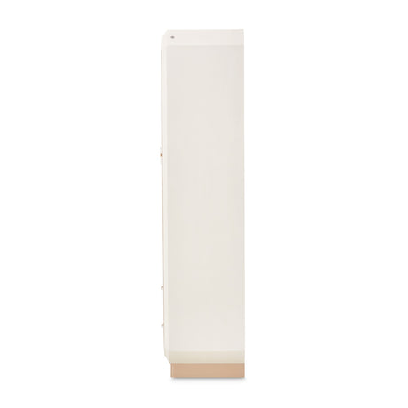 La Rachelle Medium Champagne Display Cabinet With Led Lighting from Michael Amini - Luna Furniture