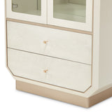 La Rachelle Medium Champagne Display Cabinet With Led Lighting from Michael Amini - Luna Furniture