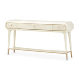 La Rachelle Medium Champagne Console Table from Michael Amini - Luna Furniture