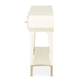 La Rachelle Medium Champagne Console Table from Michael Amini - Luna Furniture
