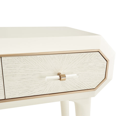 La Rachelle Medium Champagne Console Table from Michael Amini - Luna Furniture