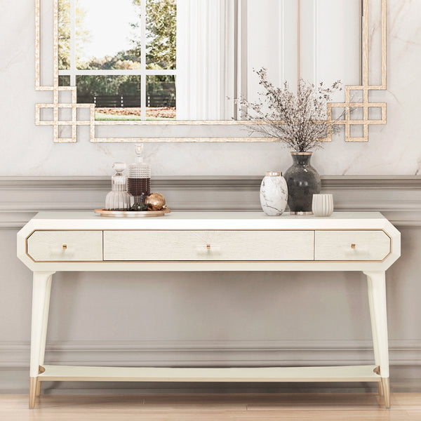La Rachelle Medium Champagne Console Table