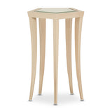 La Rachelle Medium Champagne Chairside Table from Michael Amini - Luna Furniture