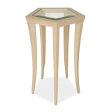 La Rachelle Medium Champagne Chairside Table from Michael Amini - Luna Furniture