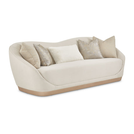 La Rachelle Medium Champagne Sofa from Michael Amini - Luna Furniture