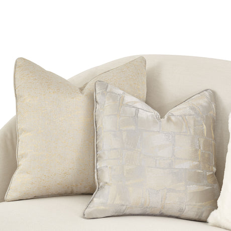 La Rachelle Medium Champagne Sofa from Michael Amini - Luna Furniture