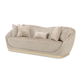 La Rachelle Medium Champagne Sofa from Michael Amini - Luna Furniture