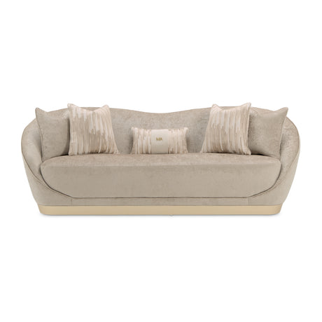 La Rachelle Medium Champagne Sofa from Michael Amini - Luna Furniture