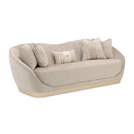 La Rachelle Medium Champagne Sofa from Michael Amini - Luna Furniture